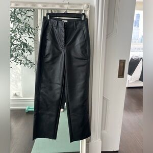 Black Faux Leather Pants